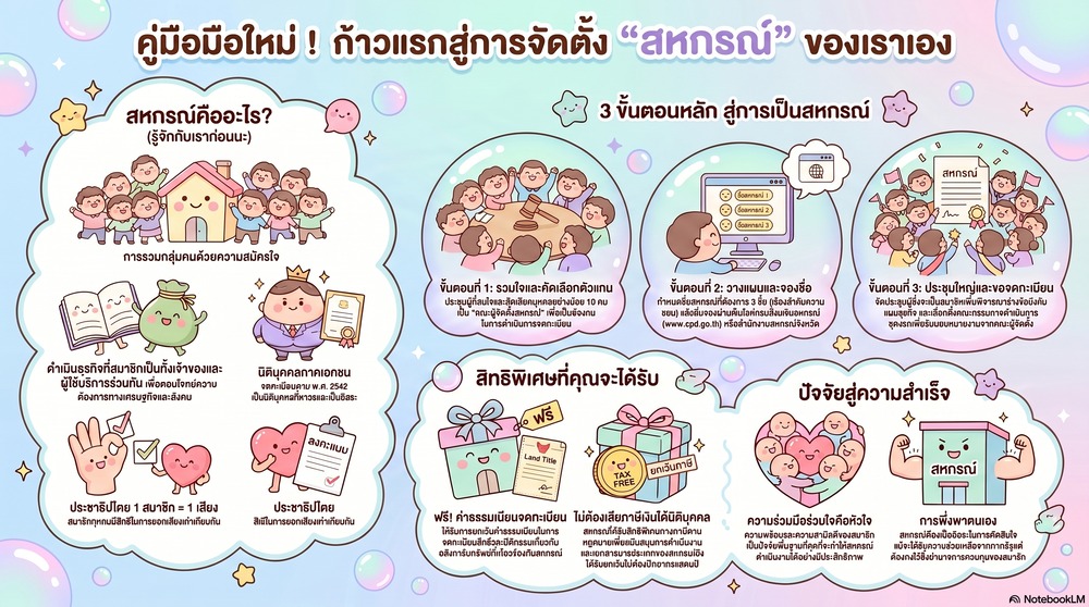ก้าวแรกสู่การจัดตั้ง "สหกรณ์"